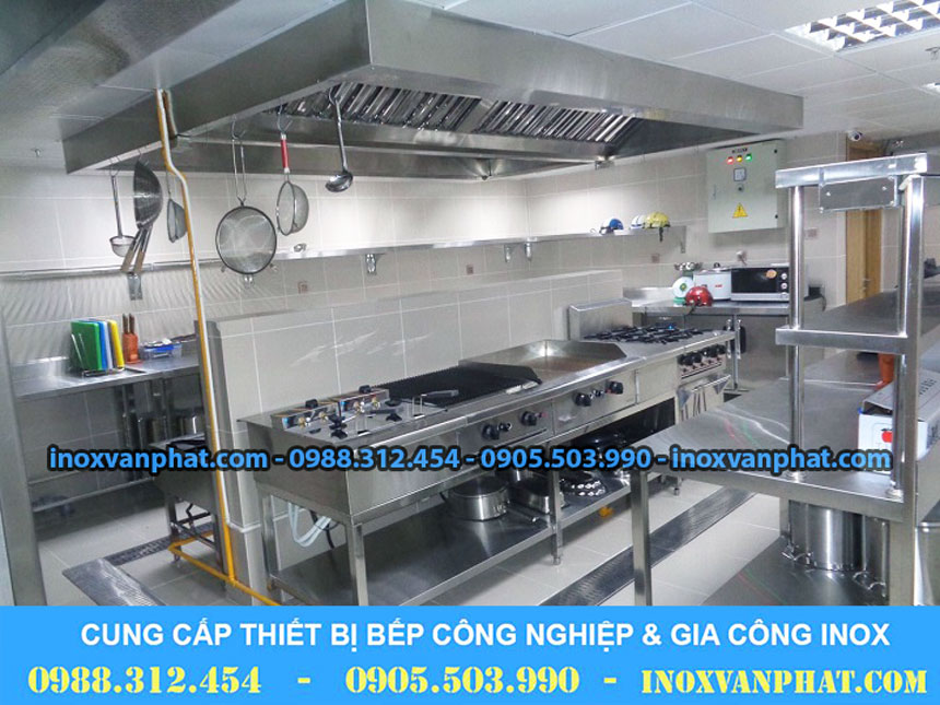 Thiết bị inox bếp nhà hàng