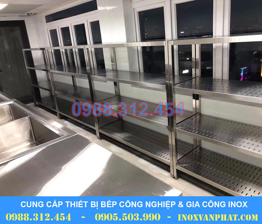 Kệ inox bếp nhà hàng Kệ inox bếp nhà hàng
