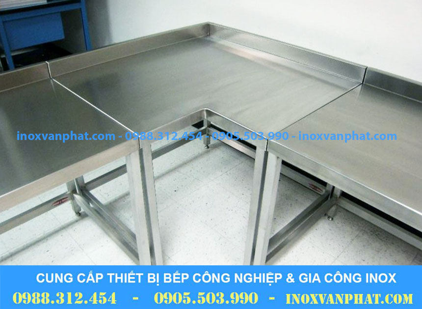 Bàn góc inox Bàn góc inox