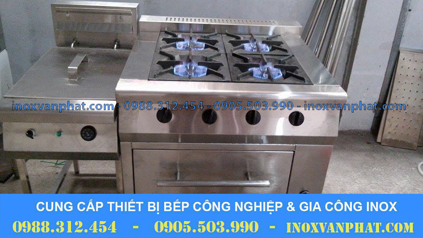 Bếp âu công nghiệp 4 họng