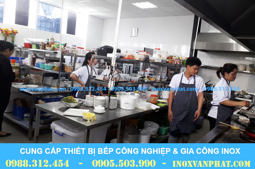 Thiết bị bếp công nghiệp, bếp nhà hàng, khách sạn, trường học, bênh viện - Inox Vạn Phát