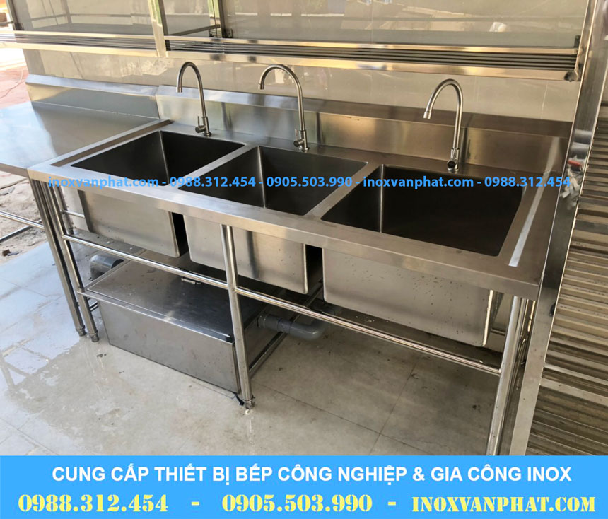 Chậu rửa inox công nghiệp chất lượng Chậu rửa inox công nghiệp chất lượng