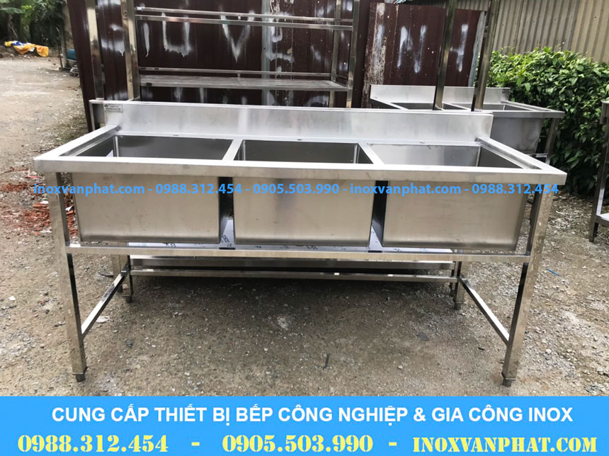 Chậu rửa inox công nghiệp giá tốt Chậu rửa inox công nghiệp giá tốt