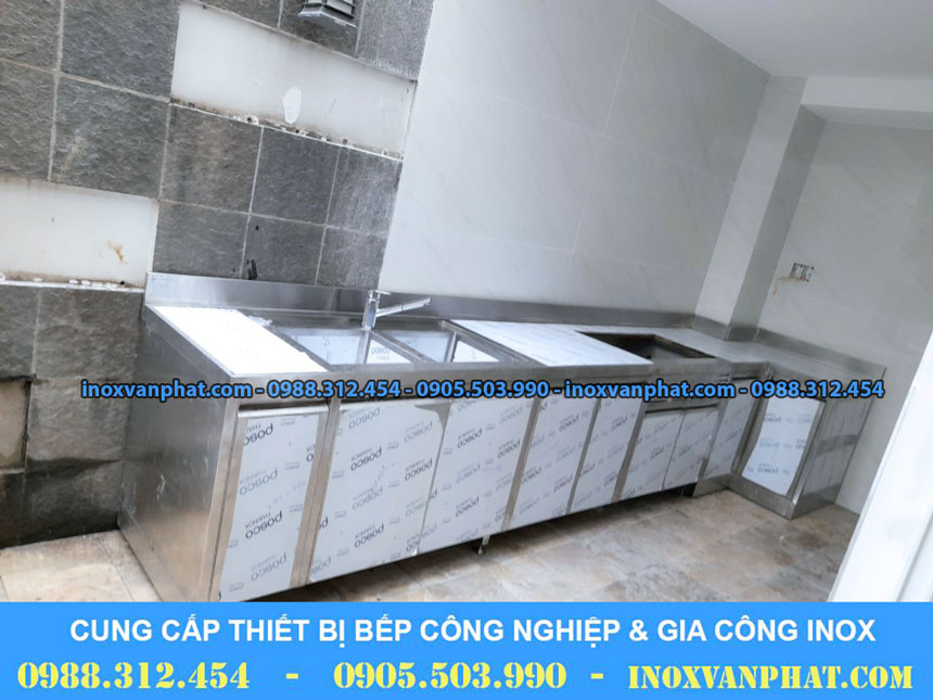 Quầy trà sữa inox hiện đại Quầy trà sữa inox hiện đại
