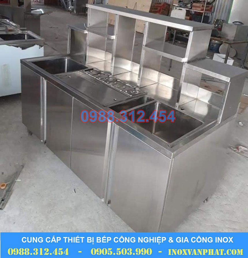 Quầy trà sữa inox giá tốt Quầy trà sữa inox giá tốt